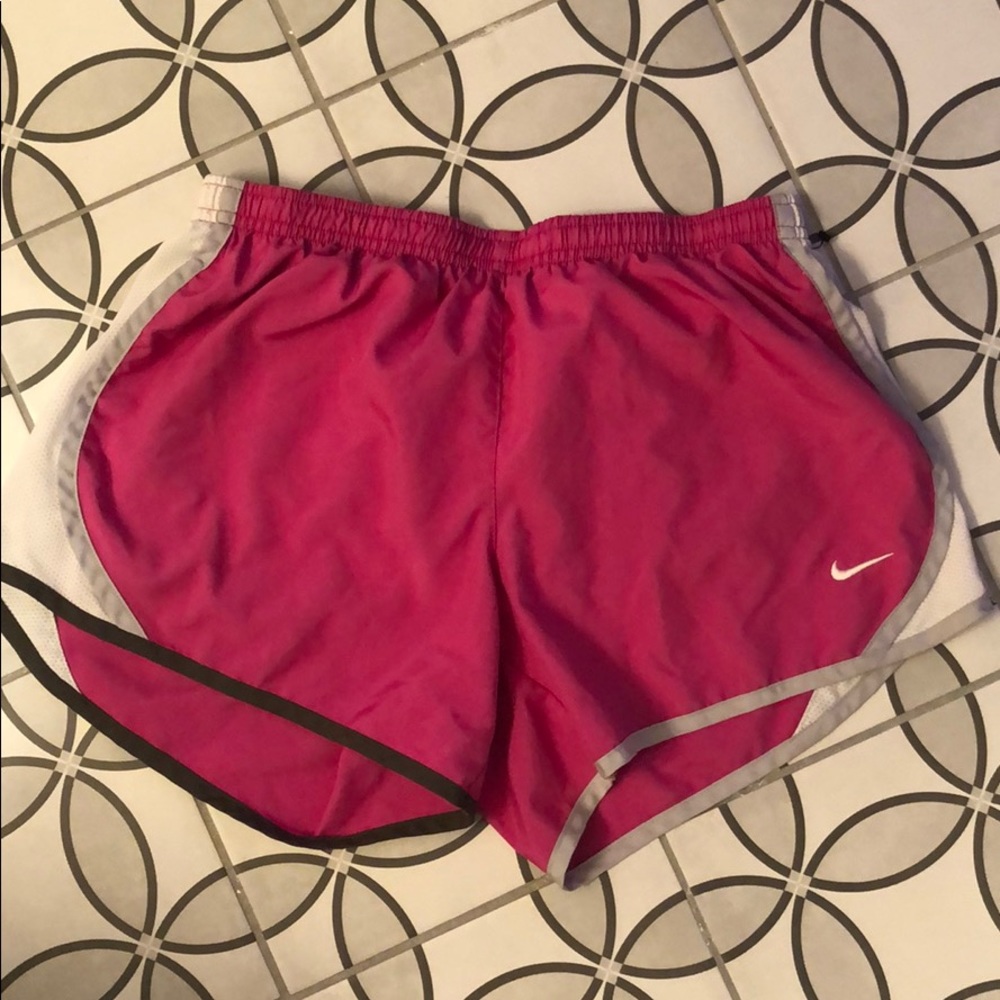 Pink Nike shorts